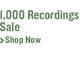 1000 Recordings Sale